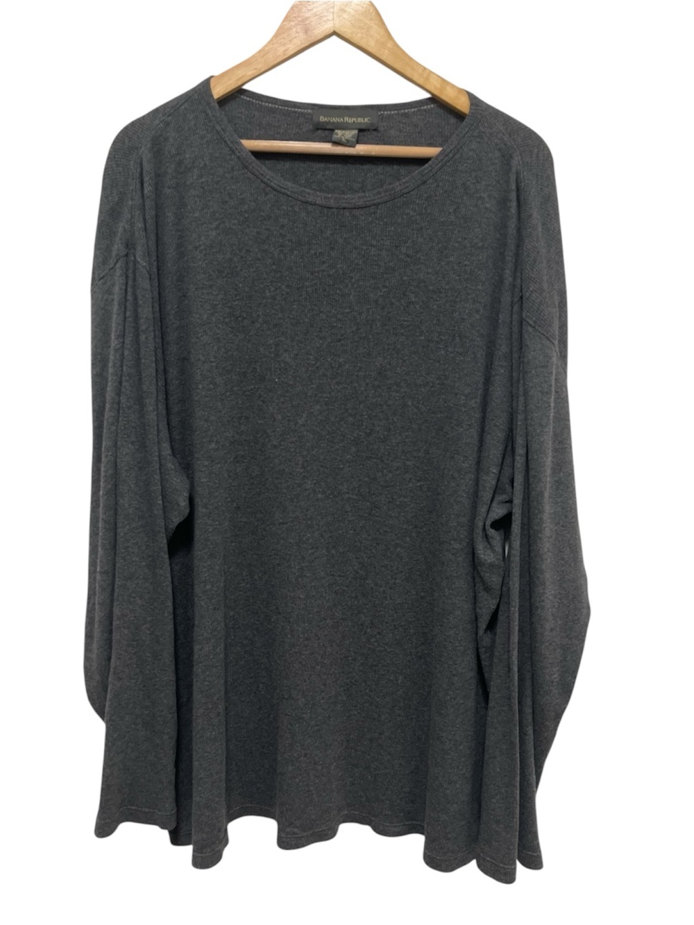 Banana Republic Vintage Wool Blend Base Layer Ribbed Long Sleeve Shirt XL